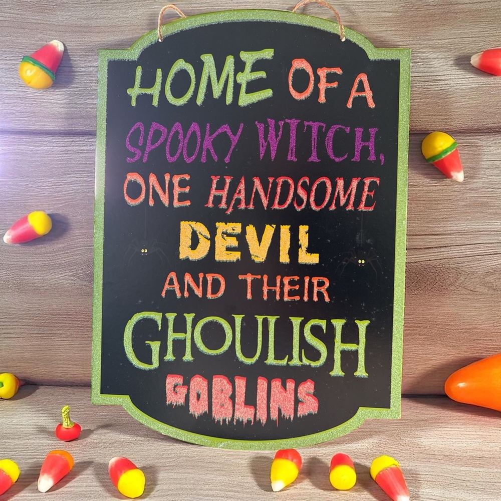 Halloween Wall Wooden Decorative Sign
